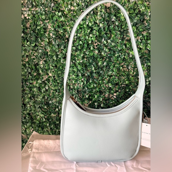 Coach Handbags - Coach Curve Zip Shoulder Bag in Light Blue NWT